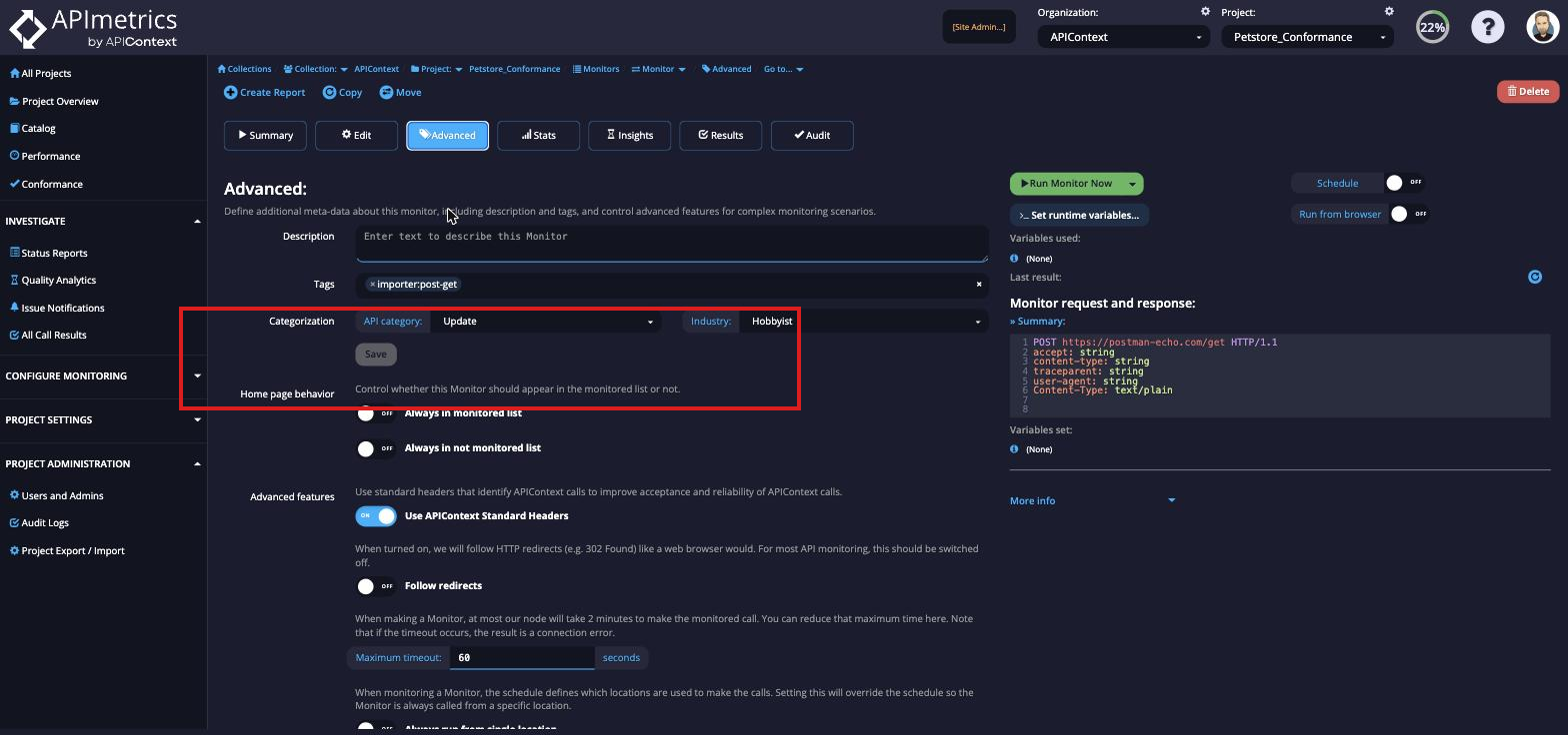 API Call_Advanced_Home Page behavior